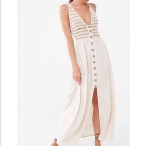 NWT Forever 21 crochet maxi dress